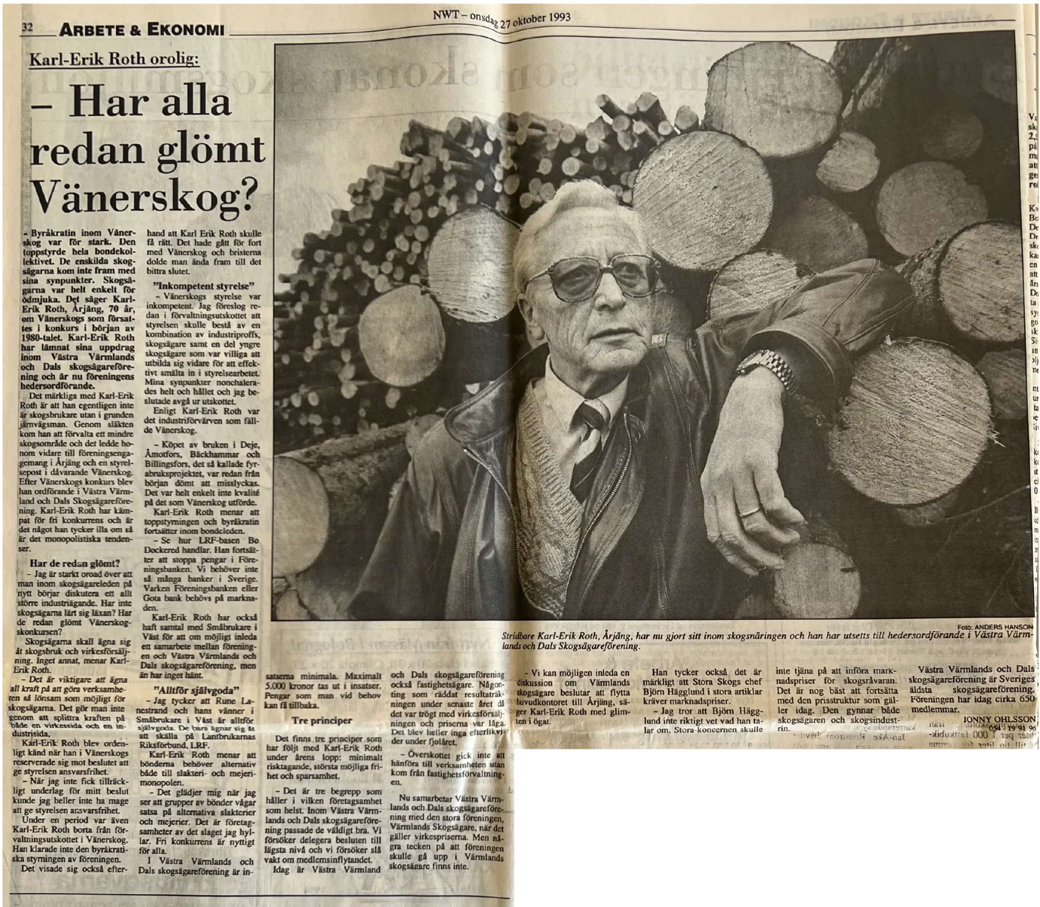 NWT - Ekonomi och Arbete 1993